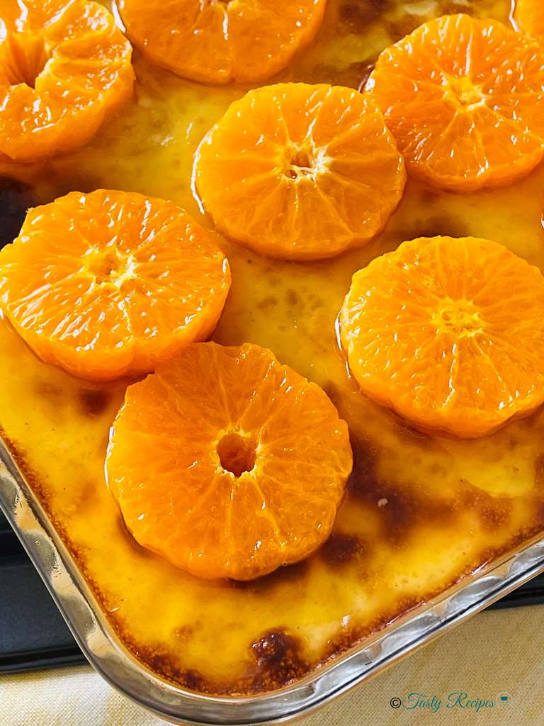 baked sago and mandarin pudding recipe